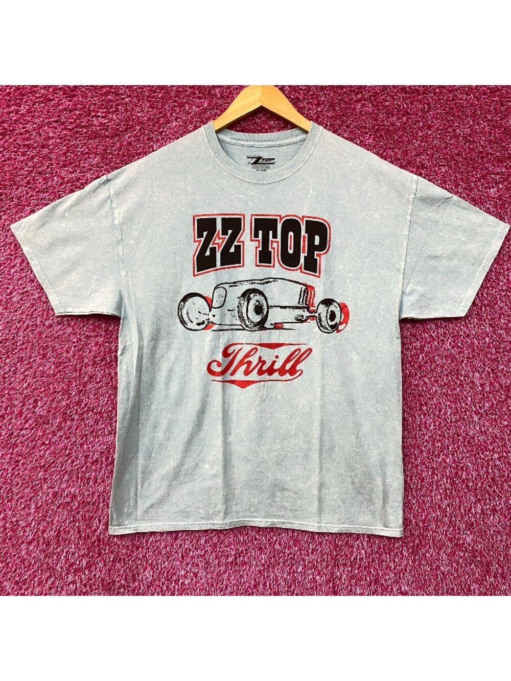 ZZTop Hot Rod Car Thrill Blue T-Shirt XL